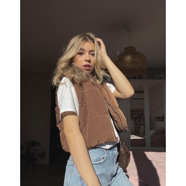 Áo phao gile nữ HM auth