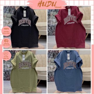 Áo thun cotton 3158 cotton khô form rộng nam nữ unisex denver
