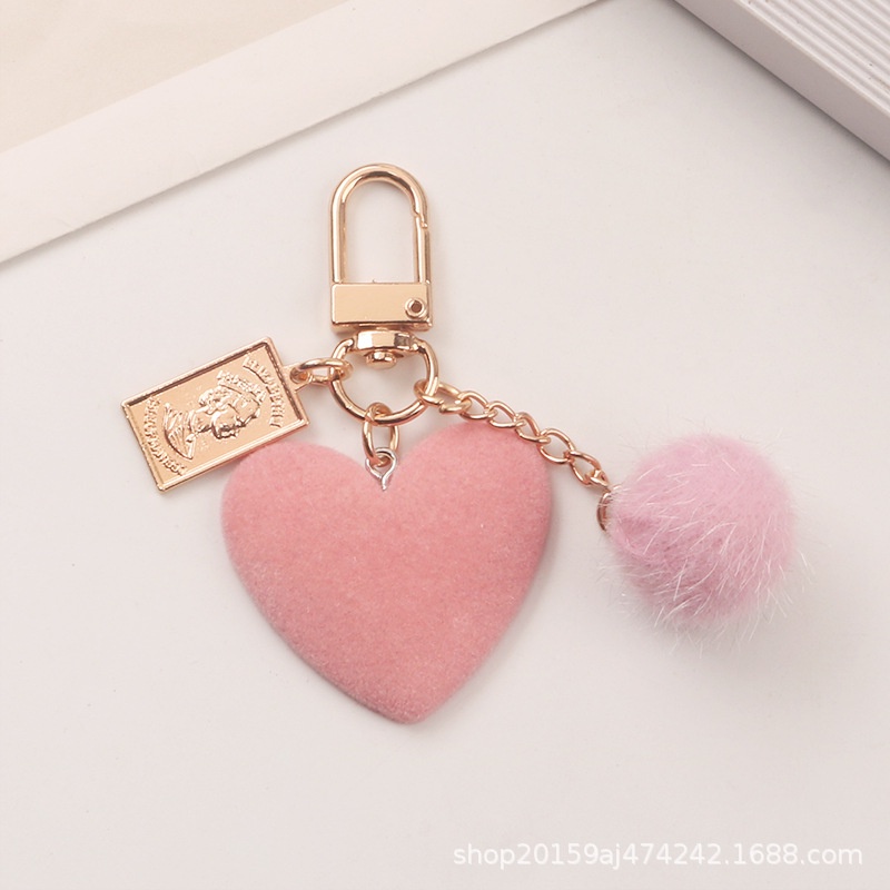 Mới Móc Khóa Hình Trái Tim Bằng Kim Loại Xinh Xắn