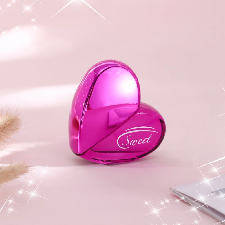 (Gía Sỉ) Nước Hoa Nữ Trái Tim SWEET, Dầu Thơm Nữ Hương Thơm Quyến Rũ, Ngọt Ngào, Quyến Rủ, Hình Dáng Độc Đáo