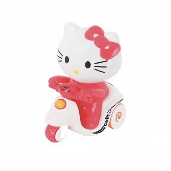 Đồ chơi mèo kitty / Doraemon chạy xe máy cho bé (không dùng pin)