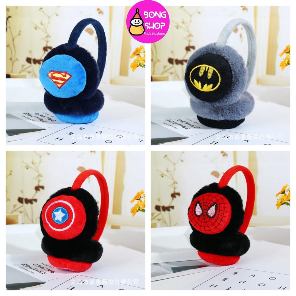 Bịt tai trẻ em, chụp tai giữ ấm cho bé trai họa tiết dễ thương nhiều màu sắc đáng yêu