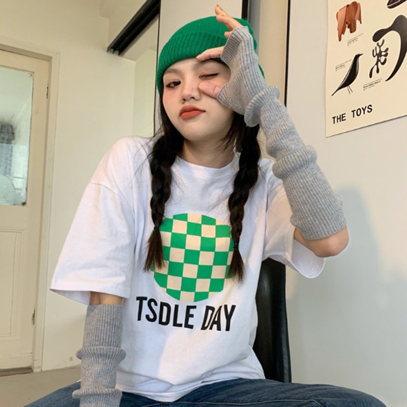 NRVP Áo Thun Unisex Mùa Hè Dáng Suông Tay Cộc Phong Cách Hàn Quốc Cho Nam Nữ