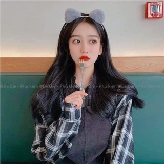 [ RẺ VÔ ĐỊCH ] Băng Đô Cài Tóc Lông Mèo Dễ Thương