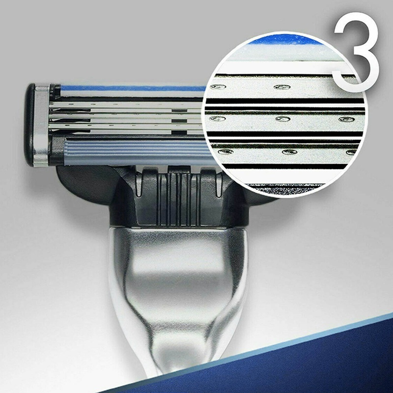 4 pcs Đầu dao cạo râu Gillette Mach 3 lưỡi dành cho nam