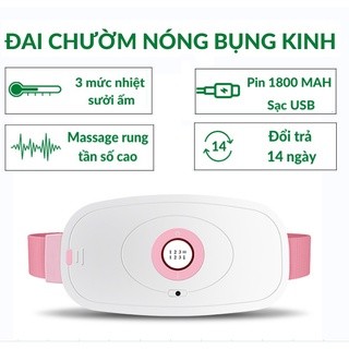 Máy Massage Làm Nóng Bụng Đai Giảm Đau Bụng Kinh- Điều Chỉnh Ba Tốc Độ Có Thể Nhanh Chóng Làm Nóng Và Giảm Đau Bụng Kinh