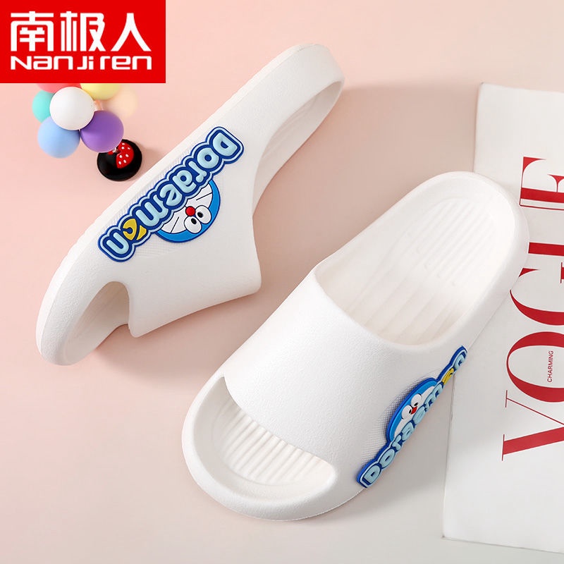Dép Đi Trong Nhà Chống Trượt Trọng Lượng Nhẹ In Hình Doraemon Dễ Thương Dành Cho Cặp Đôi
