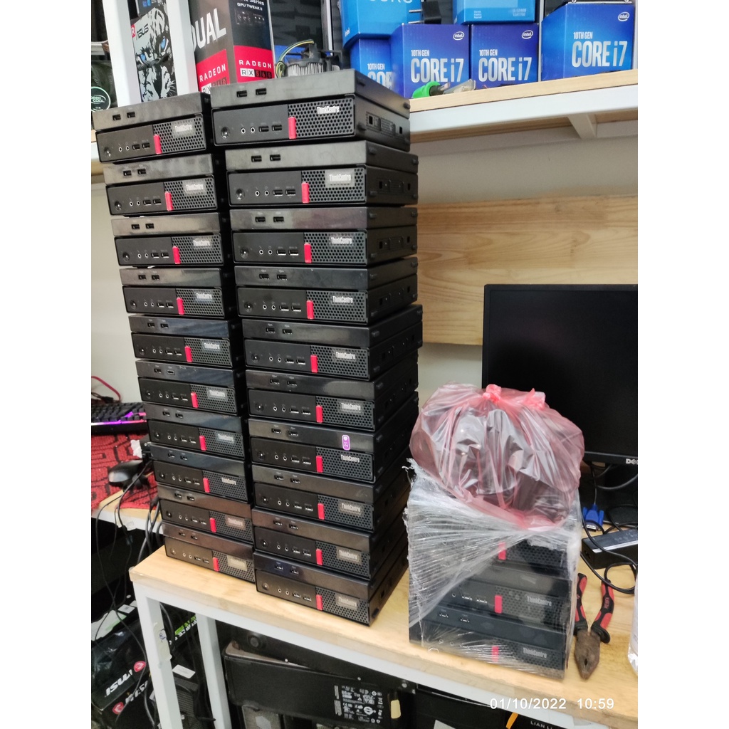 Máy tính nhỏ bằng bàn tay - Tiny Lenovo M710 Q(i5-7400t/8g/ssd 120+HDD500g/ Dock mở rộng USB) | BigBuy360 - bigbuy360.vn