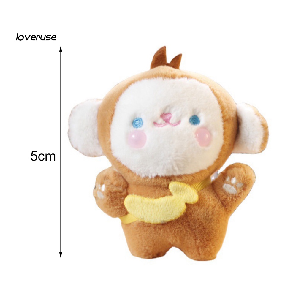 Móc Khóa Hình Chú Khỉ Nhồi Bông Siêu Nhẹ Dễ Thương 11cm