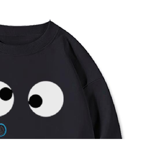 Áo hoodie/ Áo sweater/ Áo thun RDGF tay dài dáng rộng in họa tiết đôi mắt phong cách Hàn Quốc thời trang dành cho nữ