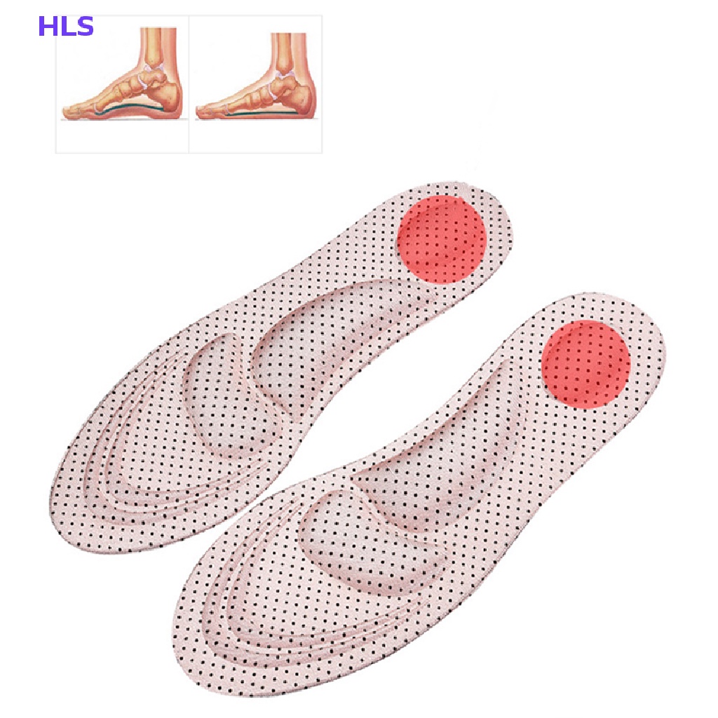 Set 2 Miếng Lót Giày Giảm Đau 4D Bằng Cao Su Non Mềm Mại