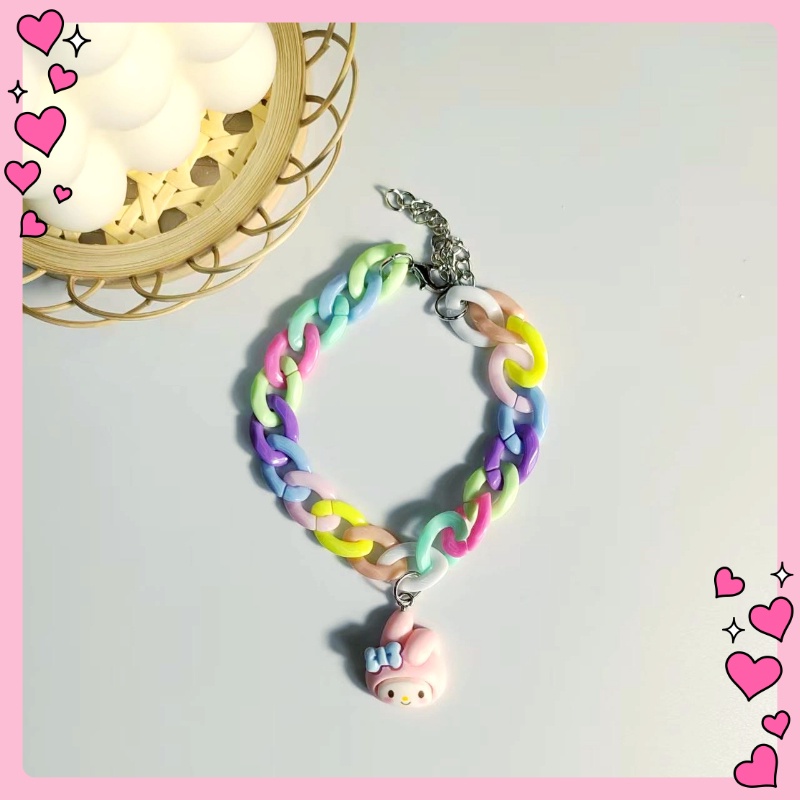 SANRIO Vòng Tay Cầu Vồng Dễ Thương Cho Nữ