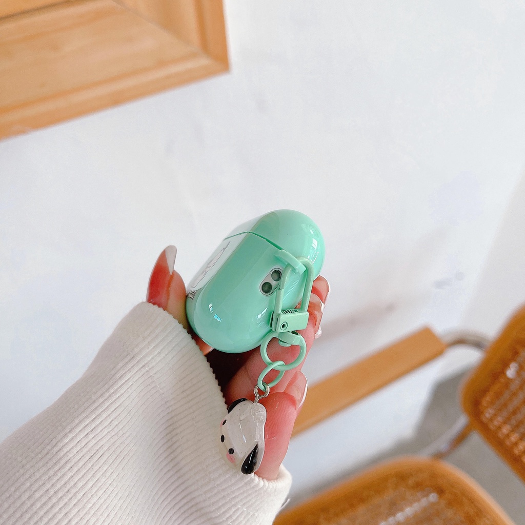 Vỏ Bảo Vệ Hộp Sạc Tai Nghe AirPods Pro2 AirPods3 2021 Họa Tiết Hoạt Hình Chú Chó Pacha Màu Xanh Bạc Hà Dễ Thương