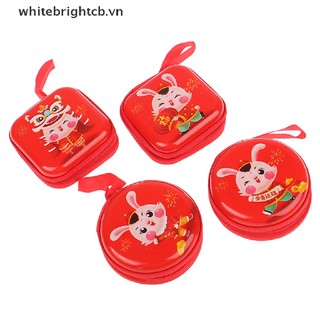 // 2023 new year fashion // 1pc 2023 year of rabbit tinplate small wallet earphone organizer box wallet .