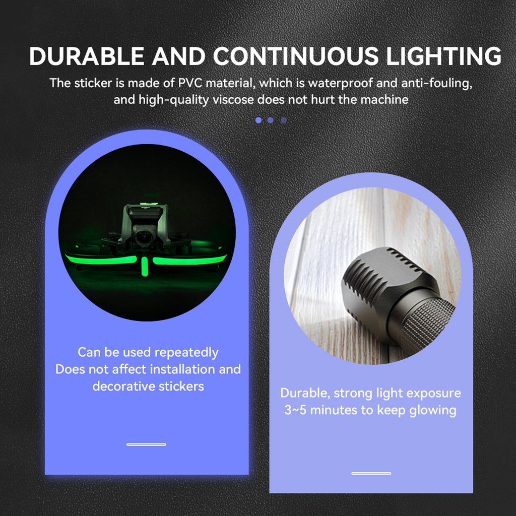 Miếng Dán Dạ Quang Nhiều Màu Sắc Cho Drone DJI Avata