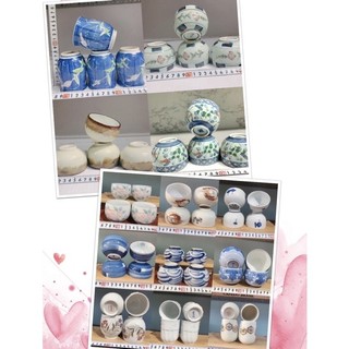 Set 4 ly gốm Nhật (khoan lỗ free theo yc)