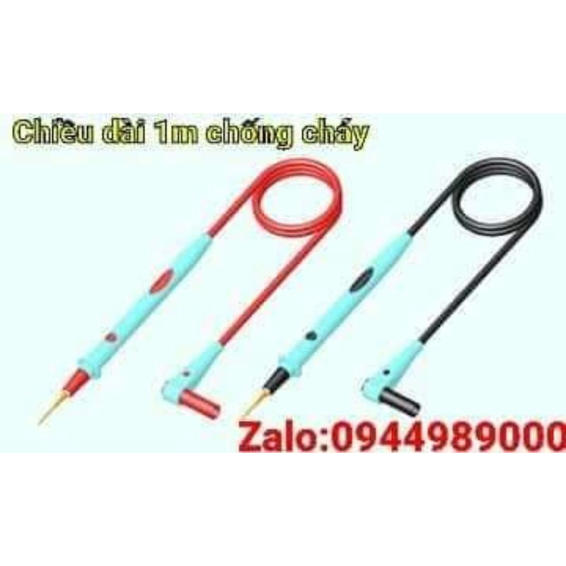 Que đo siêu nhọn dây chống cháy.có thể thay thế kim đo +4 mũi kim