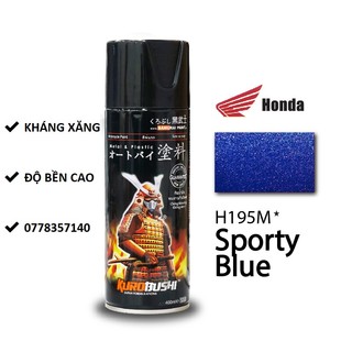 H195m sơn xịt samurai màu xanh dương sporty