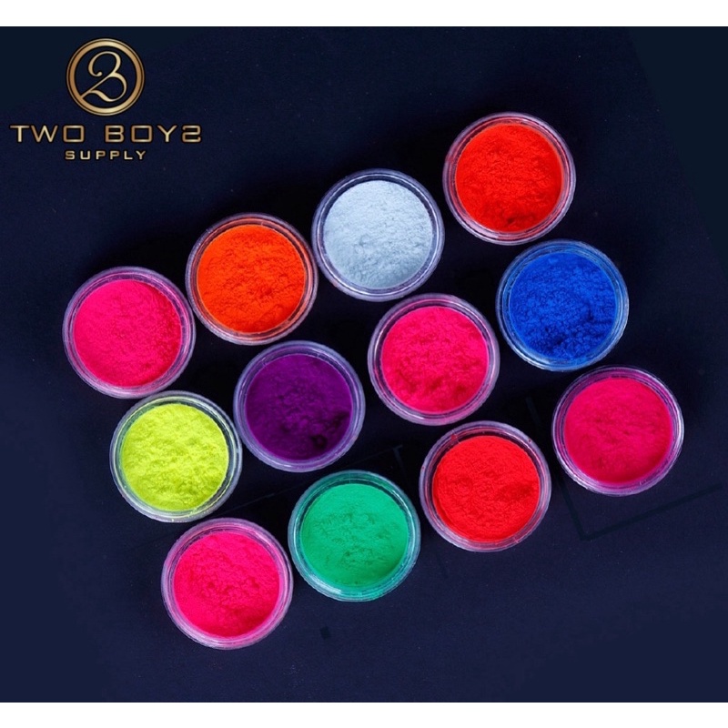 Sét bột rác neon 12 màu,bột phủi nail,bột rắc trang trí móng