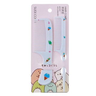 Set 2 lược tạo kiểu tóc họa tiết