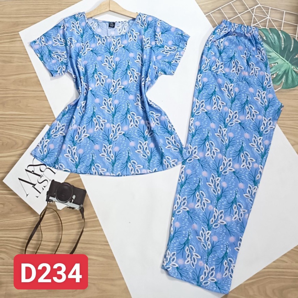 Đồ Mặc Nhà Vải Tole Trung Niên Tay Ngắn Quần Dài F21