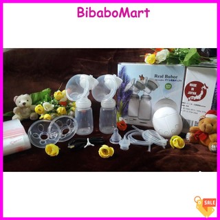 💘Máy hút sữa điện đôi mát xa Real Bubee - Nhật Bản (kèm quà tặng)