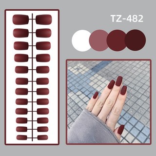 móng tay giả nailbox 24 móng mã TZ ( tặng kèm keo dán )