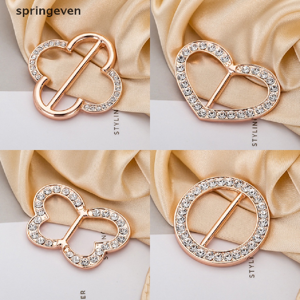 Springeven Kẹp Khăn Choàng Đính Đá Thời Trang Thanh Lịch Đa Chức Năng Dành Cho Áo Sweater / Khăn Quàng Cổ Và Phụ Kiện RF