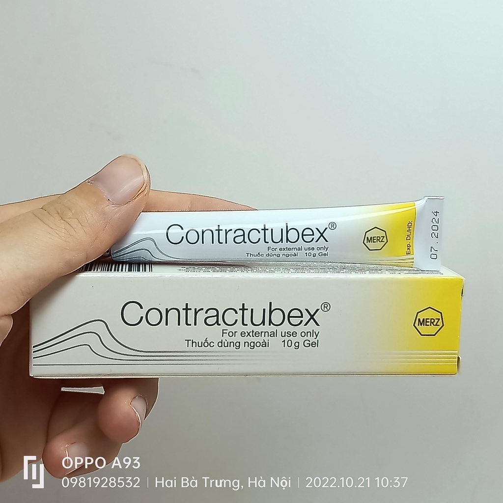 HỖ TRỢ LÀM MỜ sẹo Contractubex 10g hàng nhập khẩu Đức