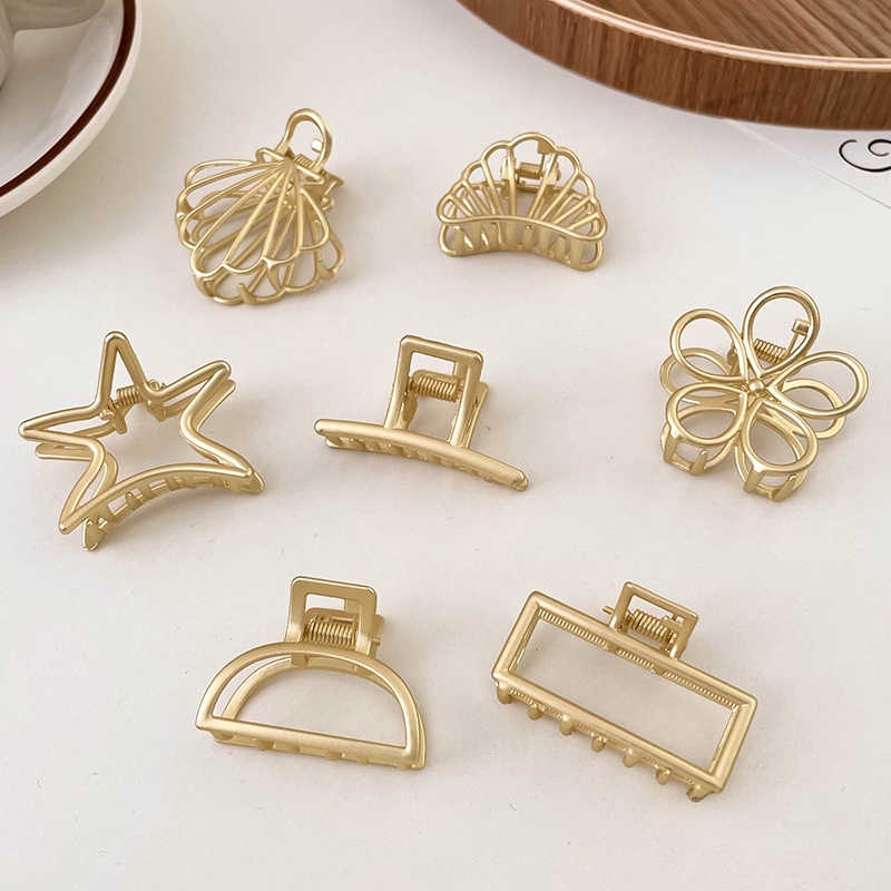 Kẹp Tóc Kim Loại Hình Cá Mập Phong Cách Retro Hàn Quốc