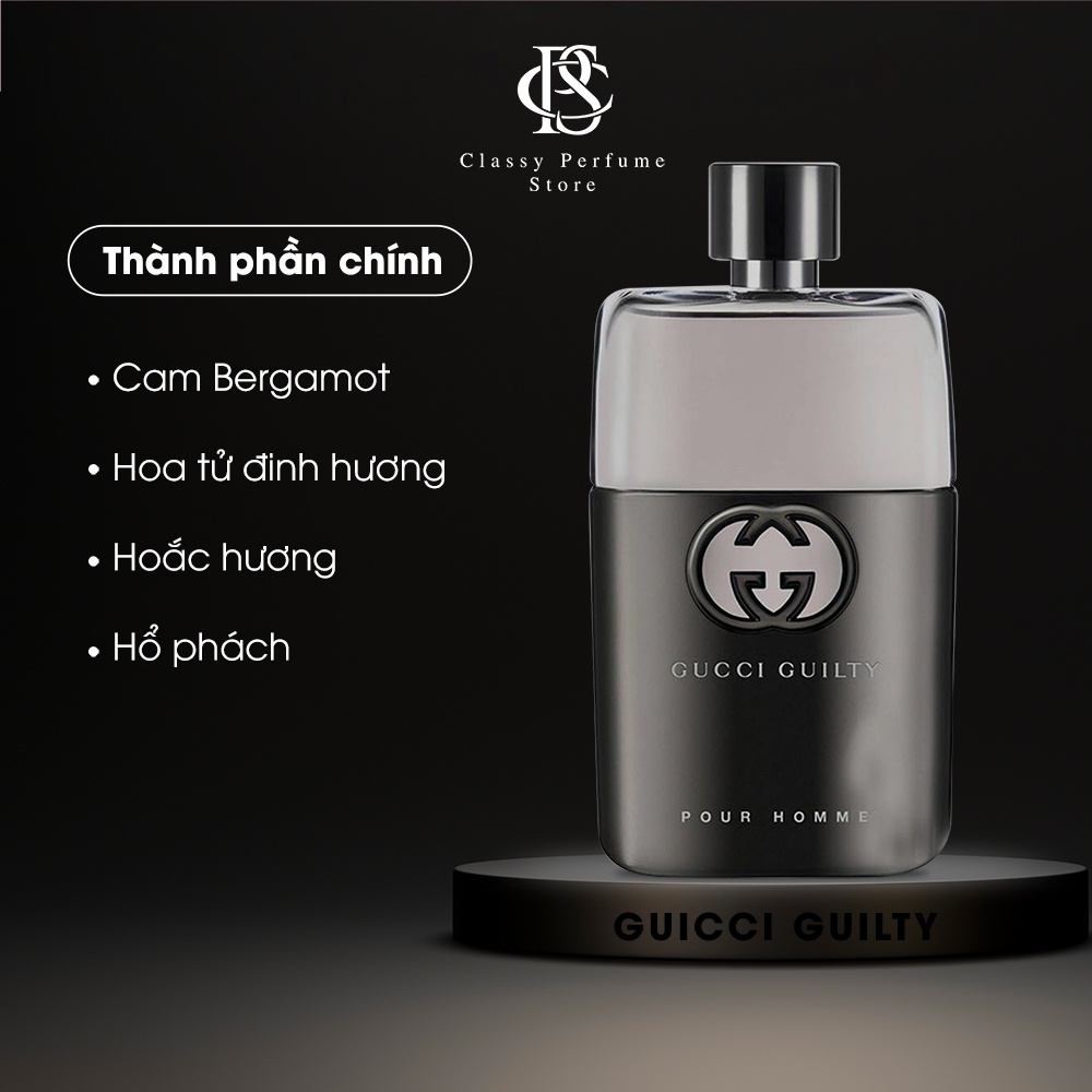 Nước Hoa Nam GUCCI GUILTY POUR HOME Hương Thơm quyến rũ thu hút