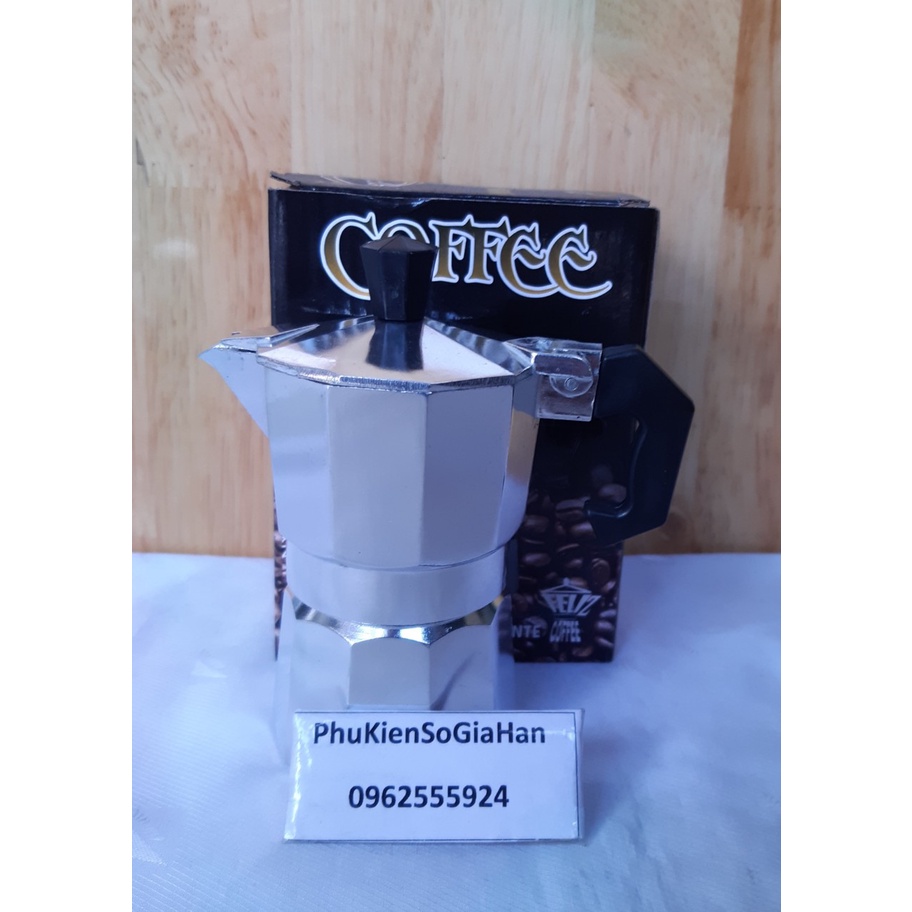 Bình pha cafe Espresso (Moka pot) dung tích 01 cup (50ml)