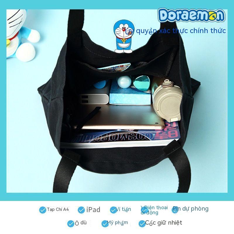 Túi vải doraemon túi đeo vai nữ sứ giả 2023 túi vải xách tay dung tích lớn mới