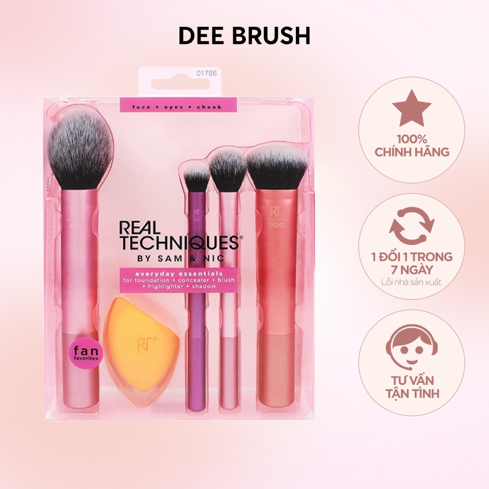 SET CỌ REAL TECHNIQUES EVERYDAY ESSENTIALS (CỌ TRANG ĐIỂM)
