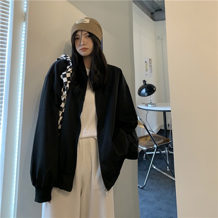 Áo Khoác Bomber Dày Dặn Basic UNISEX Cho Nam Nữ