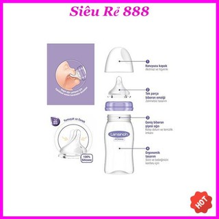 ⚡️ Bình sữa Lansinoh momma 160ml/240ml (đủ size núm)