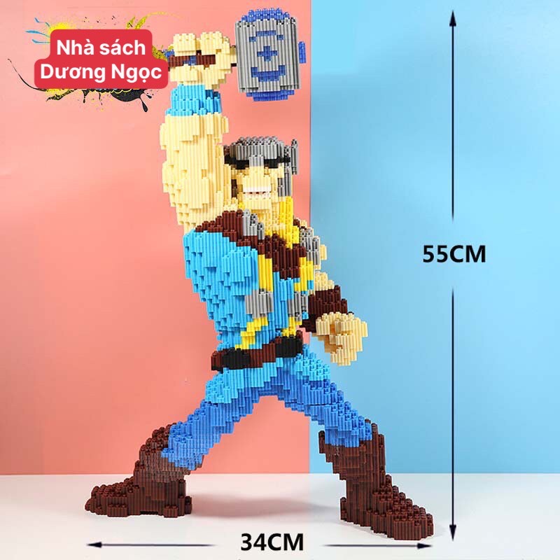 (size 55cm) Lego 3D Magic Block DUZ -  Mô Hình Lego maver iron man