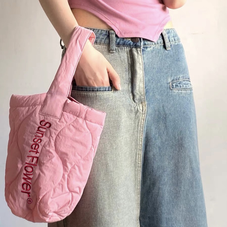 Túi Xách Cotton Đeo Dưới Cánh Tay Sức Chứa Lớn Mẫu Mới 2022 Cho Nữ