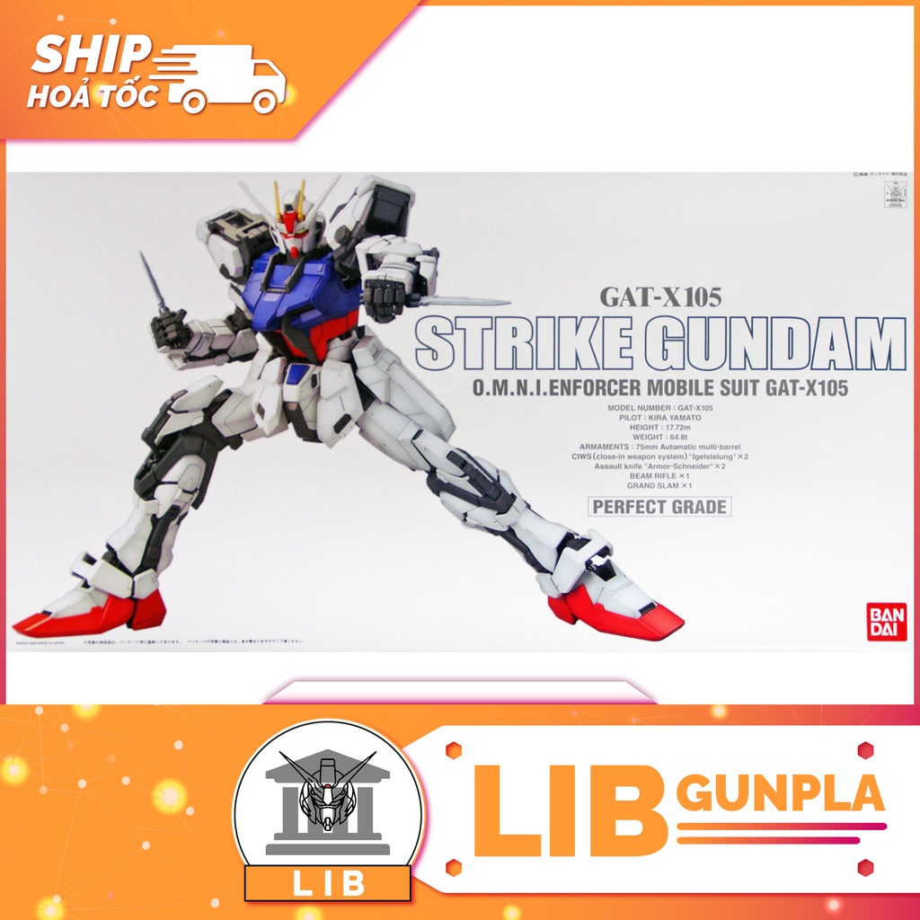 Mô hình lắp ráp Bandai Gundam SEED PG 1/60 Strike Gundam