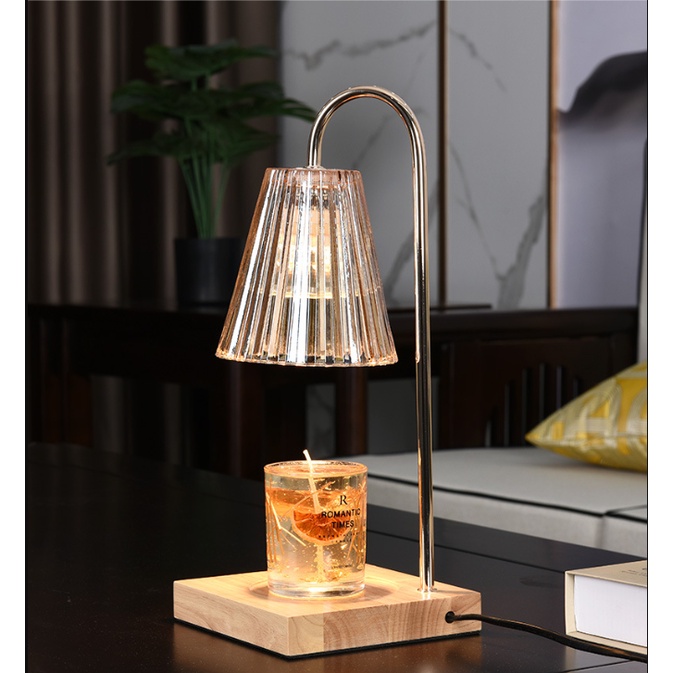 Đèn đốt nến thơm,đèn trang trí,đèn ngủ đế gỗ phong cách hiện đại,sang trọng,luxury