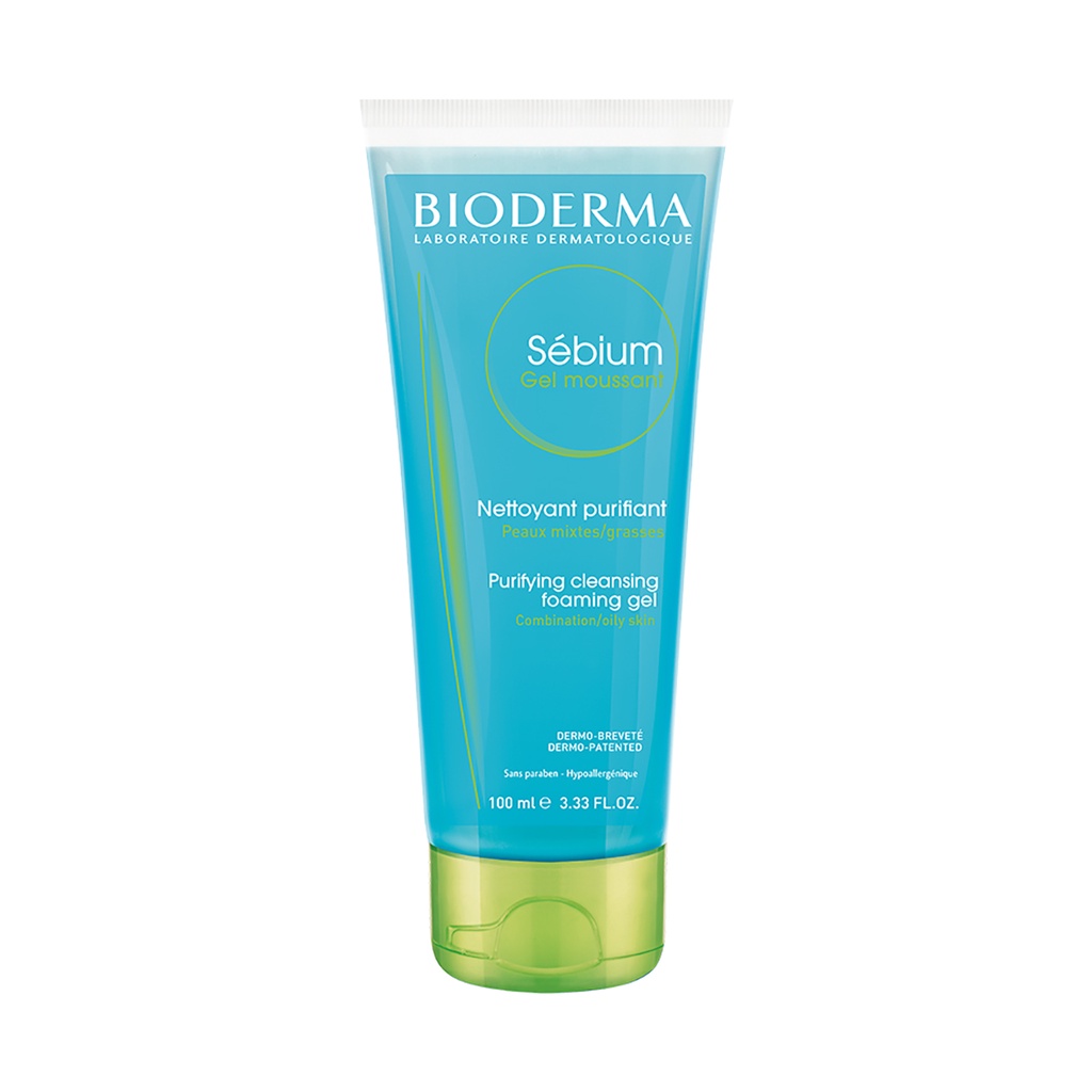 Gel rửa mặt tạo bọt, không chứa xà phòng Bioderma Sebium Gel Moussant 100ml/200ml