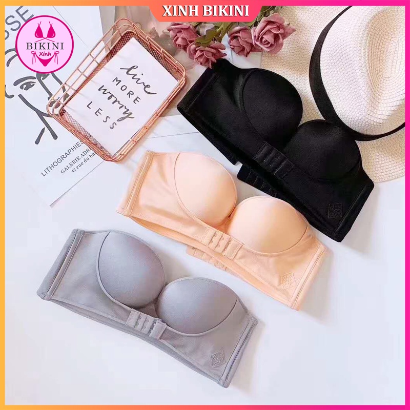 Áo Ngực Chống Tụt Không Gọng, Áo Lót Nữ Chống Tụt Nâng Ngực, Che Tên Sản Phẩm - Xinh Bikini - Mã 630