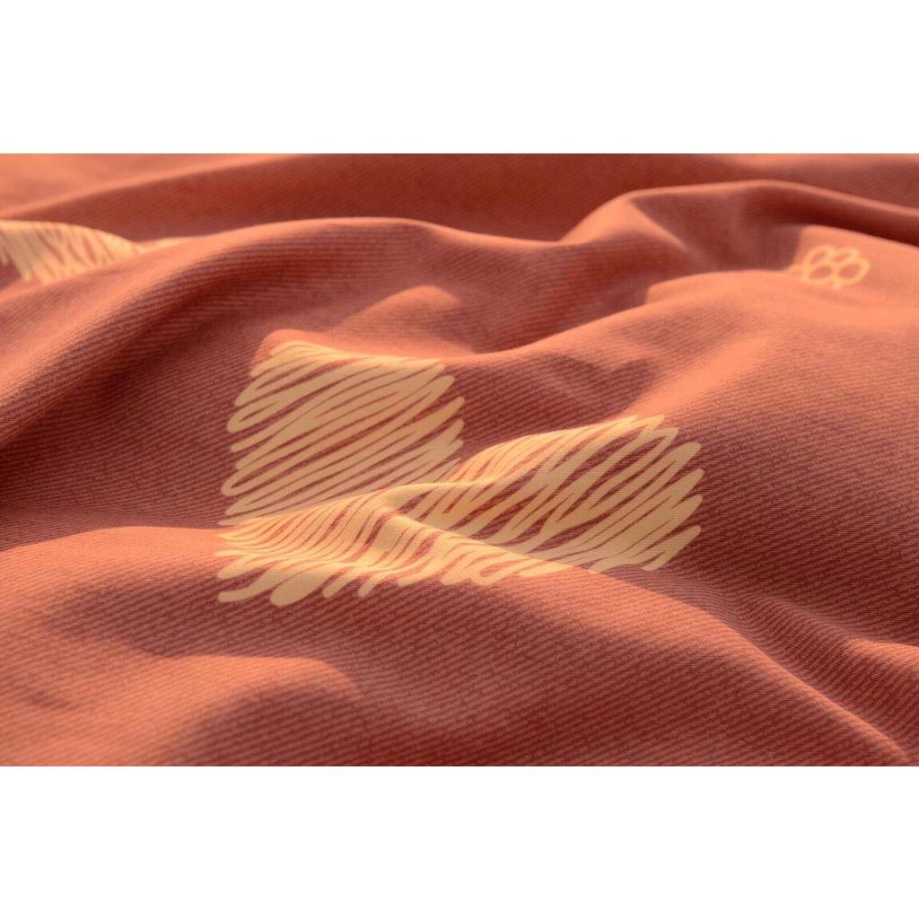 Bộ chăn ga gối cotton poly 5 món MD.Decor - Bedding họa tiết trái tim dễ thương nhiều kích thước nệm m6 m8