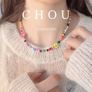 Dây Chuyền, Vòng Cổ Hạt Cườm Mặt Cười | CHOU ACCESSORIES |