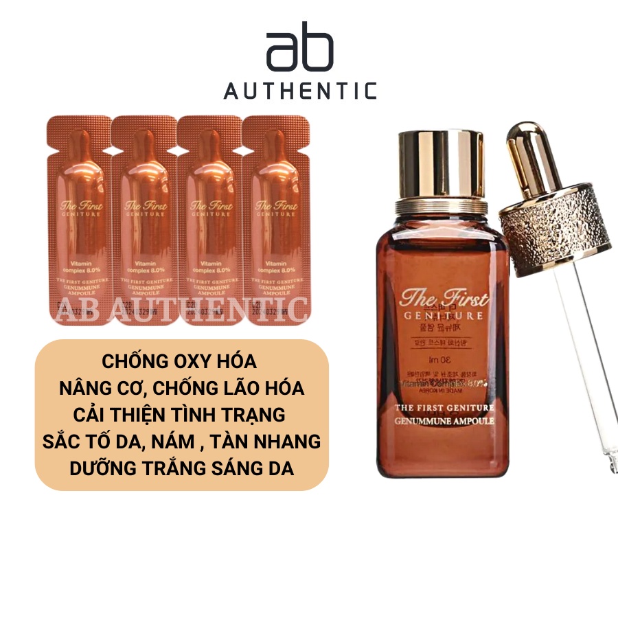 Sample tinh chất Vitamin C chống oxy hóa, dưỡng trắng, mờ thâm nám Ohui The First- AB AUTHENTIC