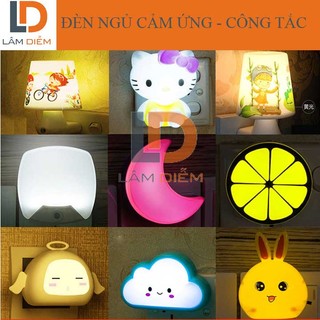 Đèn ngủ đèn led cảm biến ánh sáng hoặc công tắc siêu dễ thương cyx