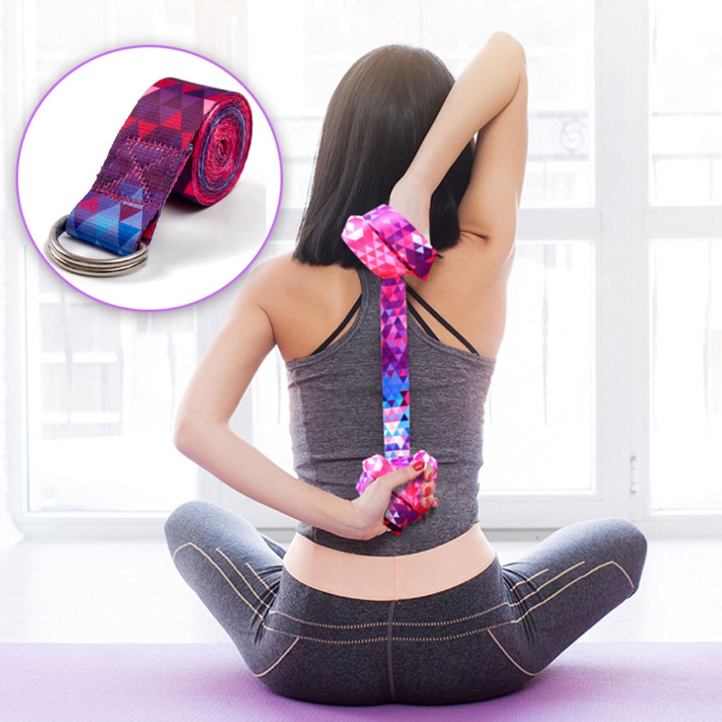 Dây Đai Tập Yoga Strap Sợi Cotton Cao Cấp ANFIT Siêu Bền Dài 1,83m x 3,8cm và 2,5m x 3,8cm