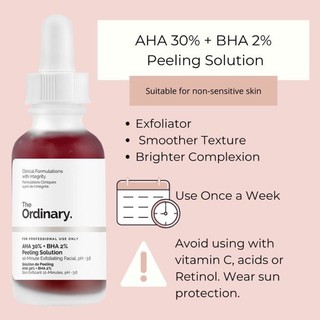 Serum The Ordinary AHA 30% + BHA 2% Peeling solution