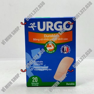 Băng cá nhân vải URGO Durable hộp 20 miếng