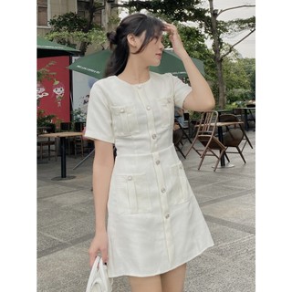 Váy đầm tweeb dáng chữ A 2 lớp dày dặn - 𝐂𝐡𝐚𝐫𝐦 𝐃𝐫𝐞𝐬𝐬